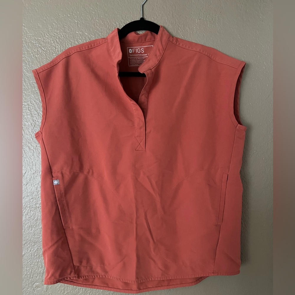 Rafaela™ Oversized Scrub Top - Terracotta